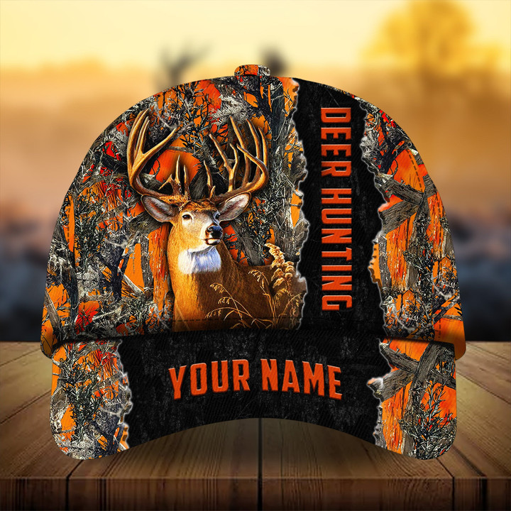 AIO Pride Cool Men's Camouflage Deer Hunting Hats 3D Multicolored Custom Name