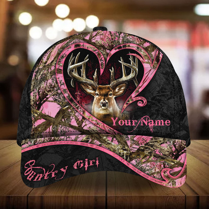 AIO Pride The Best Love Deer Country Girls Hats 3D Cotton Multicolored Custom Name