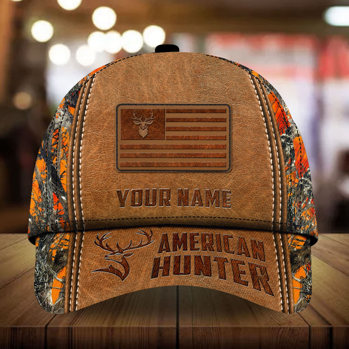 AIO Pride The Best American Hunter Men's Hunting Cap Custom Name