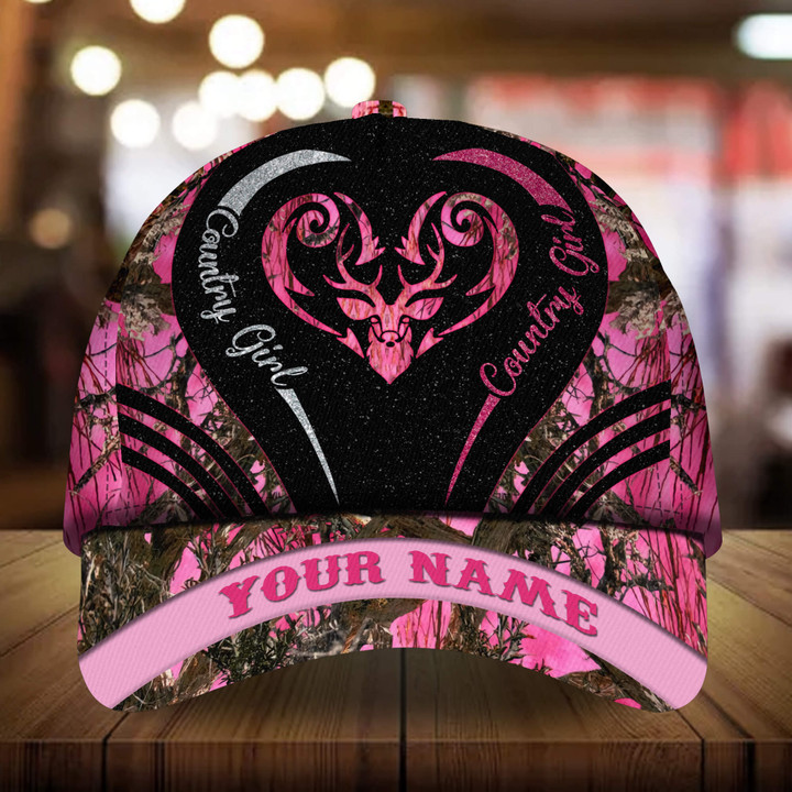 AIO Pride Premium Unique Deer Country Girl Hats 3D Multicolor Custom Name