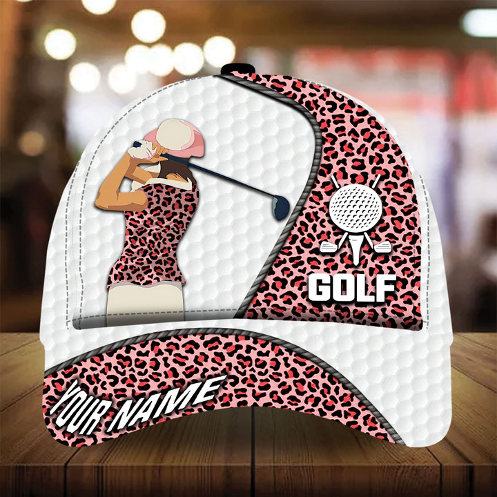 AIO Pride Premium Gorgeous Leopard Women's Golf Hats Multicolored Custom Name