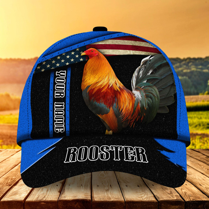 AIO Pride Premium Unique USA Rooster Hats For Rooster Lovers Custom Name