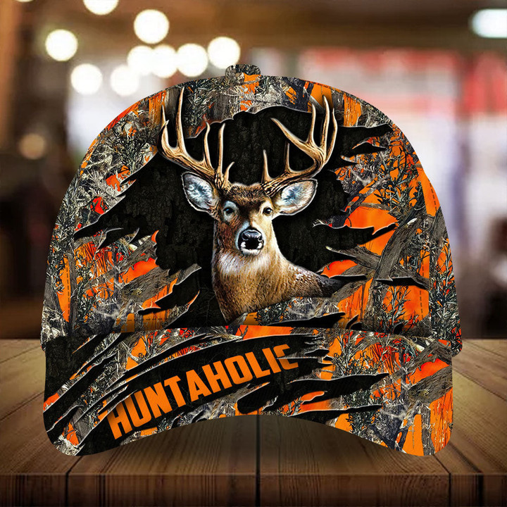 AIO Pride Eternity Cracked Deer Hunting Hats 3D Printed Multicolored Custom Name
