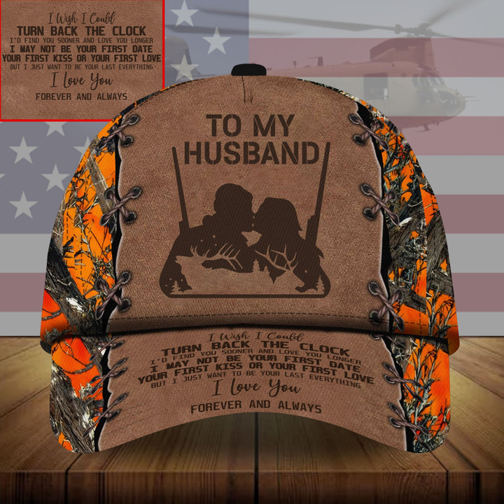 AIO Pride To My Husband, Gift For Husband, Camo Deer Hunting Hats 3D Multicolored