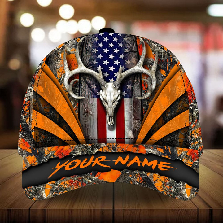 AIO Pride The New Unique Skull Deer Hunting Hats Multicolor 3D Printed Custom Name