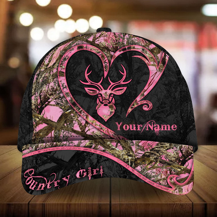 AIO Pride The Unique Deer Country Girl Hats 3D Multicolored Cotton Custom Name