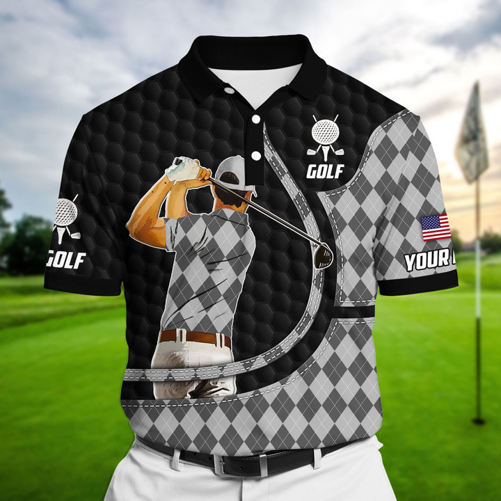 AIO Pride Premium Great Golf Man, Golf Polo Shirts Multicolor Custom Name