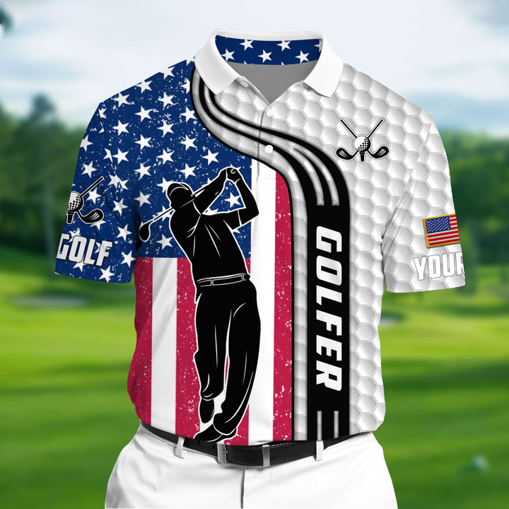AIO Pride Ultra Cool Art Golf 3D Polo For Lovers Multicolor Custom Name