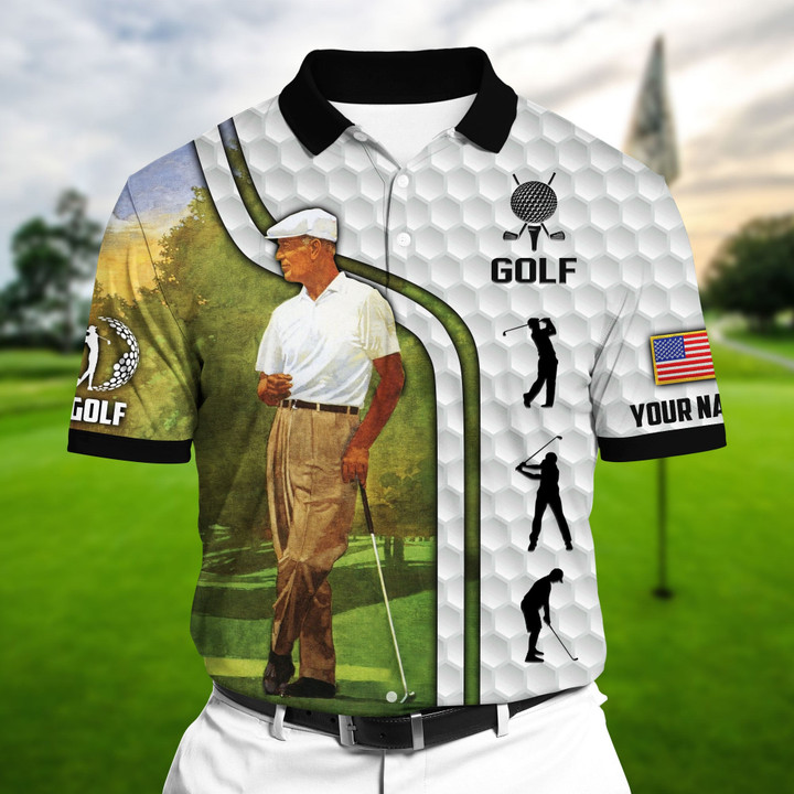AIO Pride Premium Unique Art Old Man, Golf Polo Shirts Multicolored Custom Name