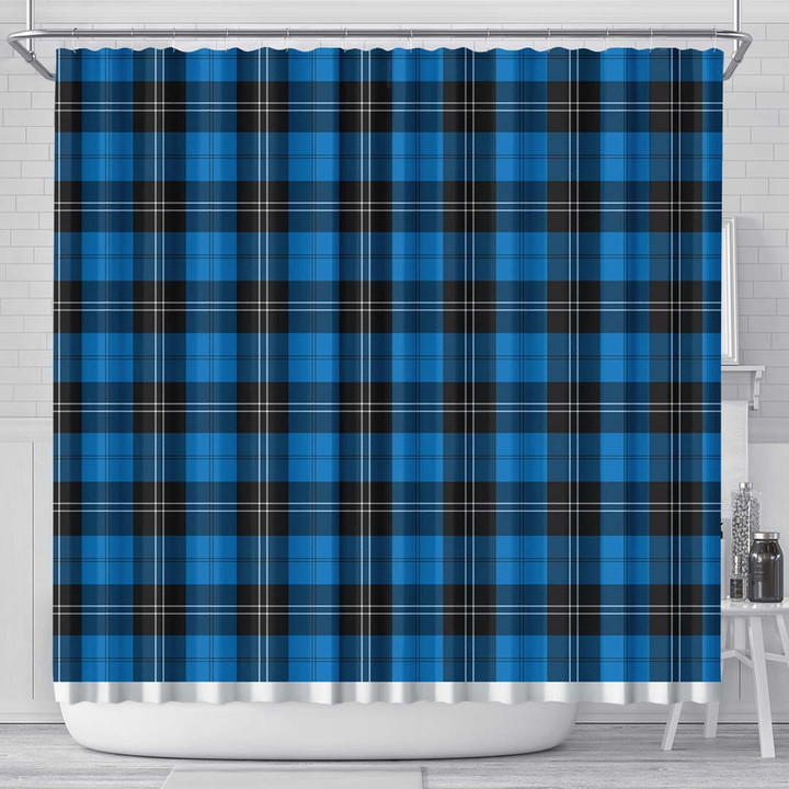 AIO Pride Ramsay Blue Ancient Tartan Shower Curtain