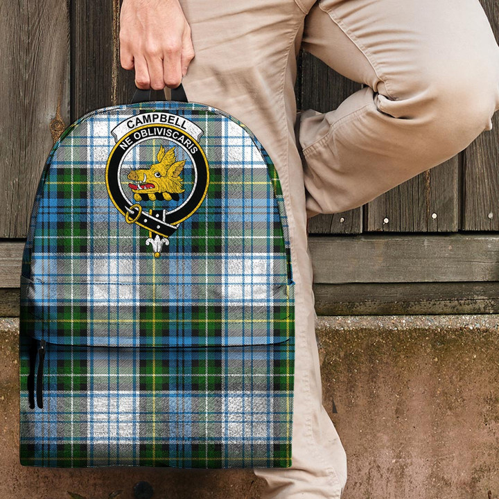 AIO Pride Campbell Dress Ancient Clan Tartan Crest Backpack