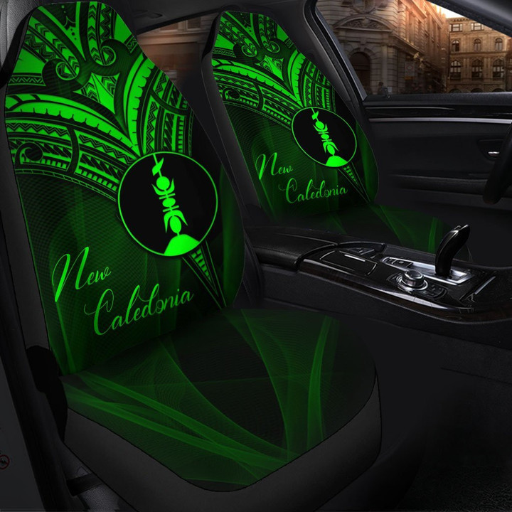 AIO Pride New Caledonia Car Seat Cover - Green Color Cross Style