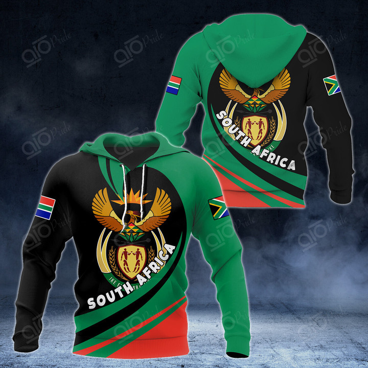 AIO Pride South Africa Coat Of Arms Big Wave Style Hoodies