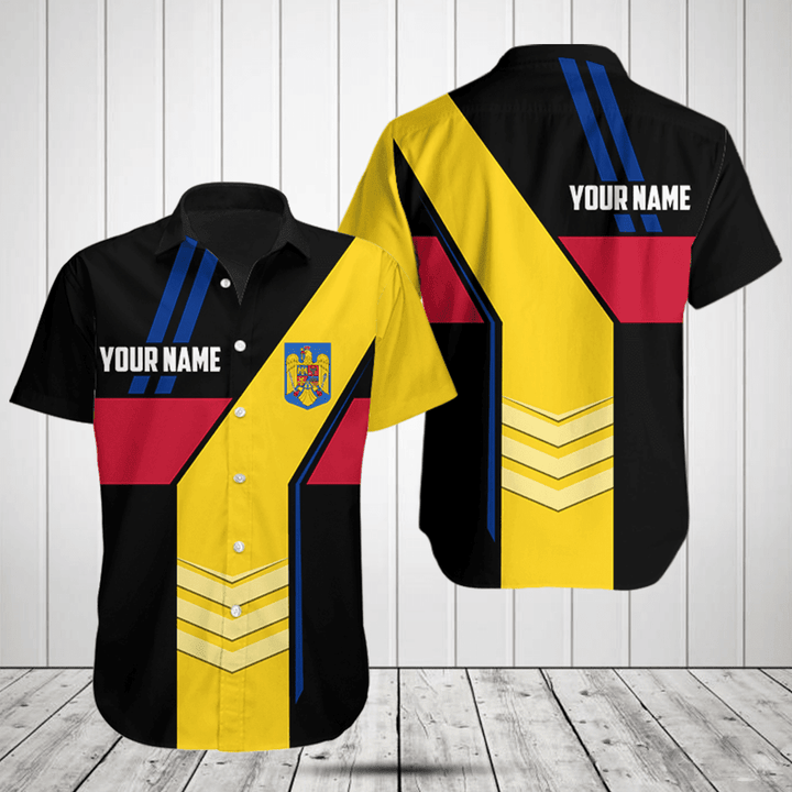 Customize Romania Flag Speed Style Shirts