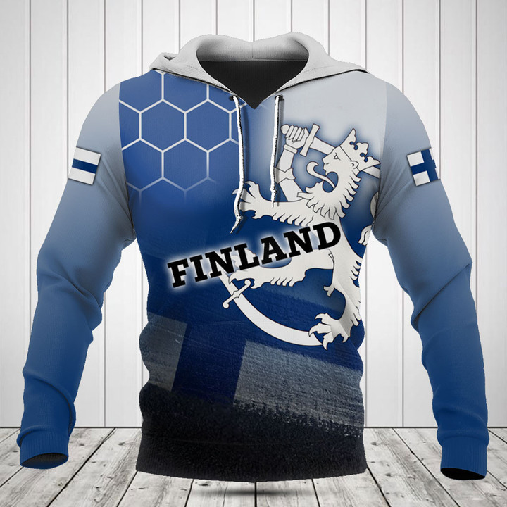 Finland Flag Paint Style Shirts