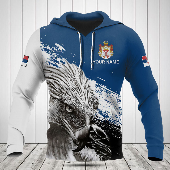 Customize Serbia Coat Of Arms Eagle Shirts