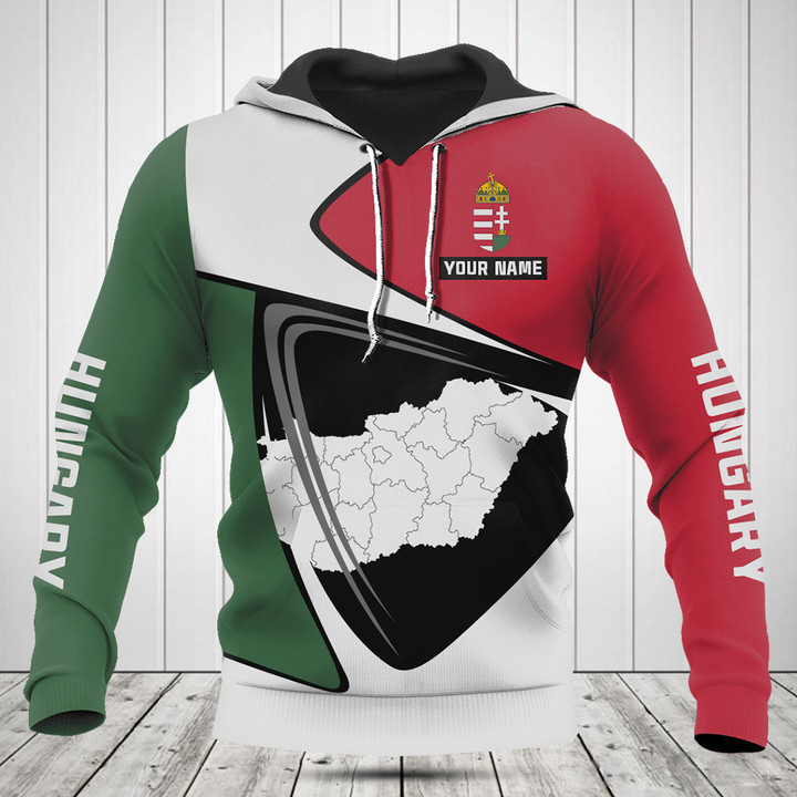 Customize Hungary Flag And Map Shirts
