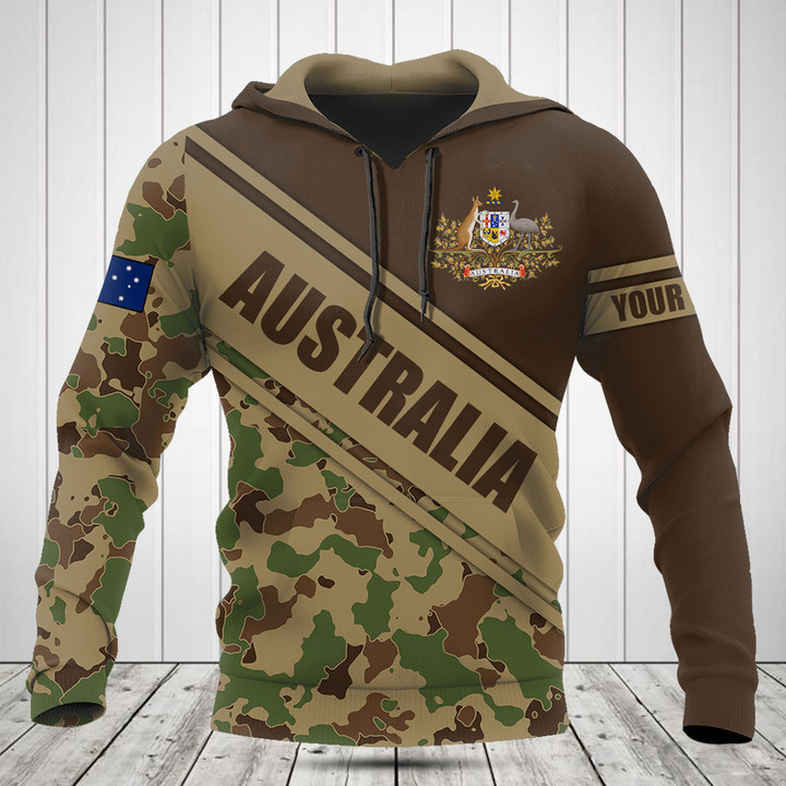 Customize Australia Coat Of Arms Camouflage 3D Shirts
