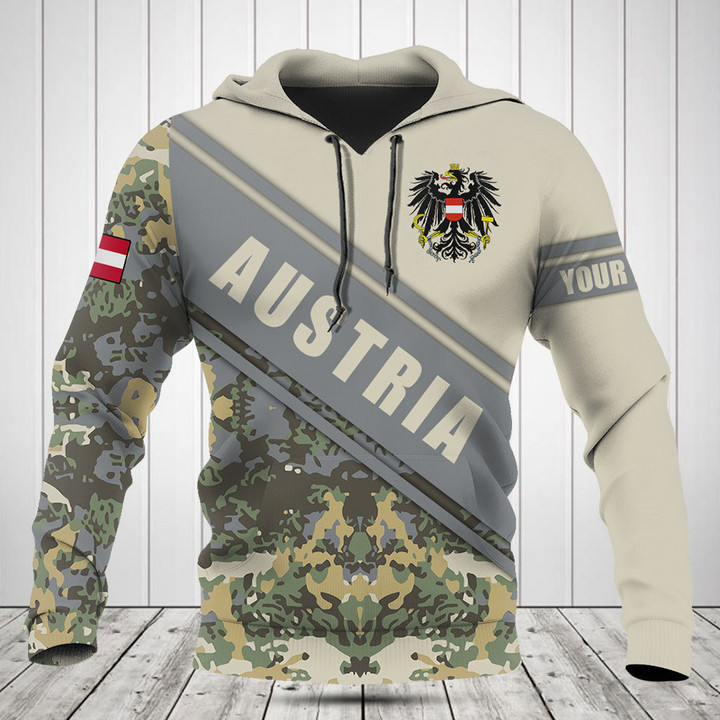 Customize Austria Coat Of Arms Camouflage 3D Shirts