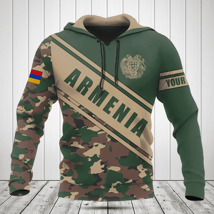 Customize Armenia Coat Of Arms Camouflage 3D Shirts