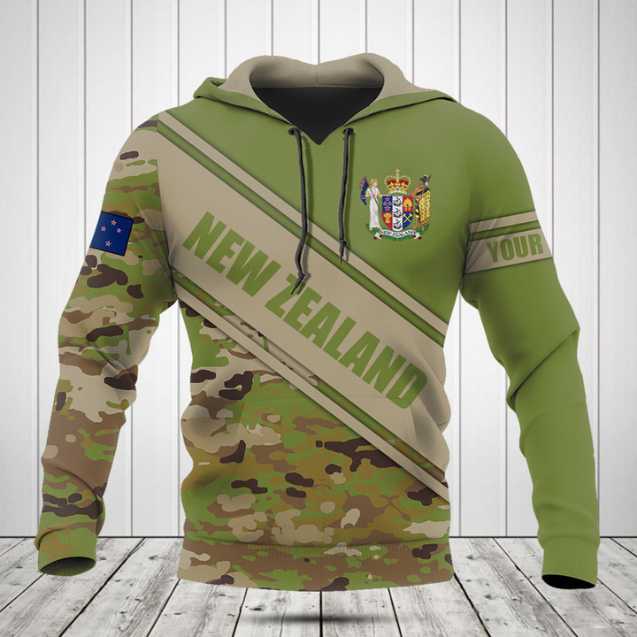 Customize New Zealand Coat Of Arms Camouflage 3D Shirts