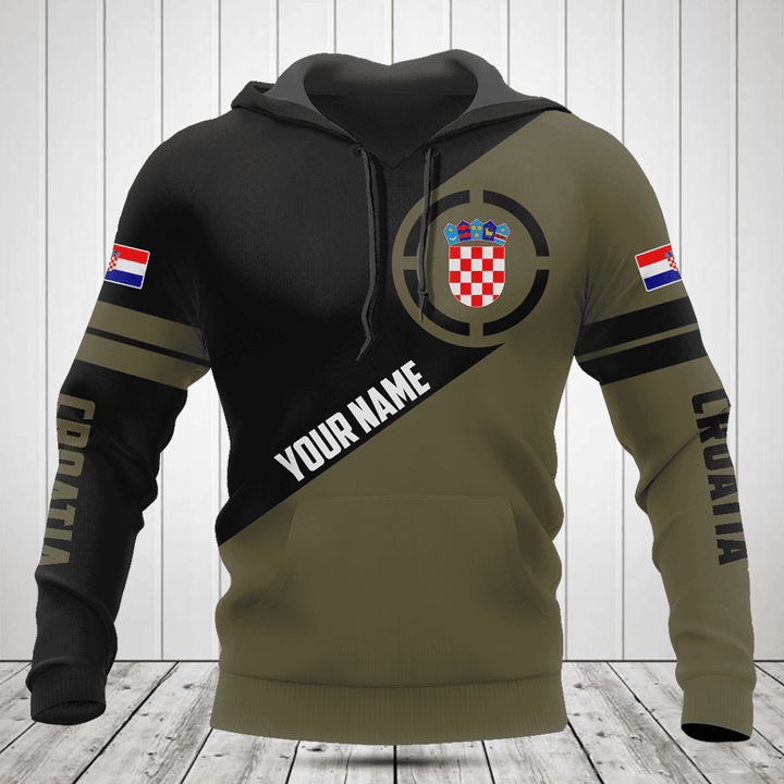 Customize Croatia Coat Of Arms Round Shirts
