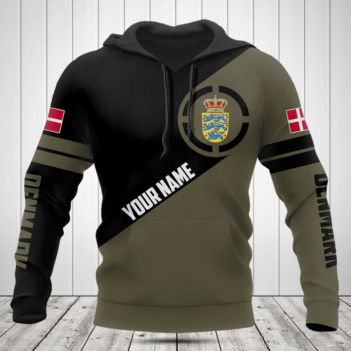 Customize Denmark Coat Of Arms Round Shirts