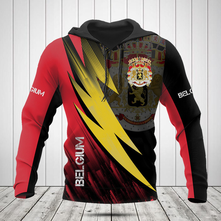 Belgium Coat Of Arms Fire Style Shirts