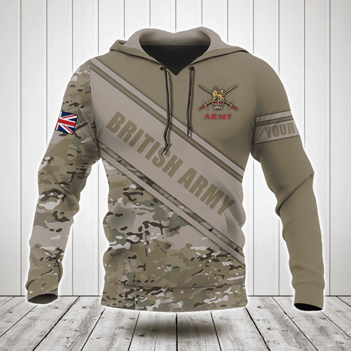 Customize British Army Symbol Camouflage 3D Shirts