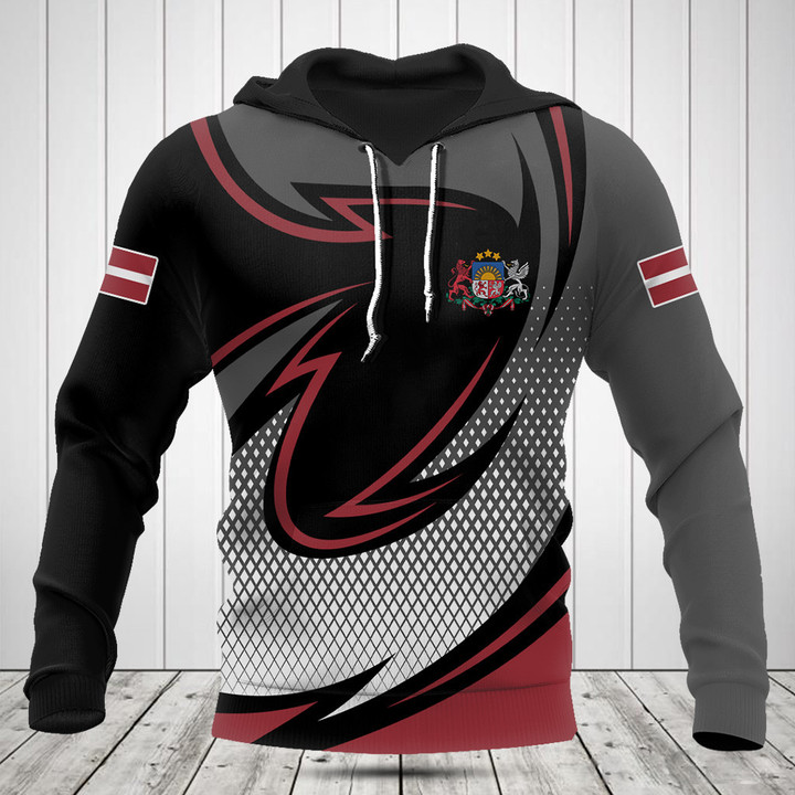 Customize Latvia Coat Of Arms Neon Style Shirts