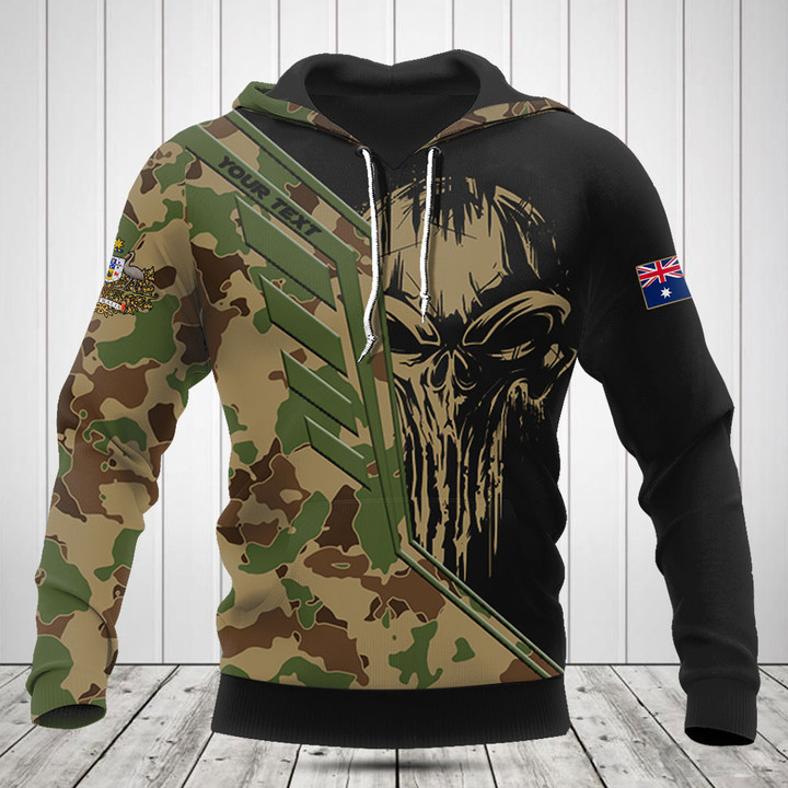 Customize Australia Wing Skull Camouflage Shirts