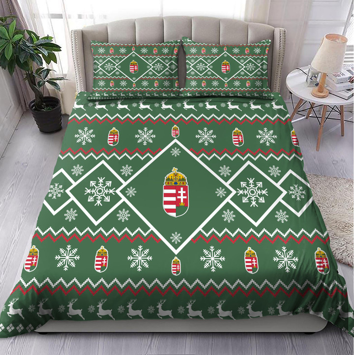 Hungary Coat Of Arms Christmas Gift 3-Piece Duvet Cover Set