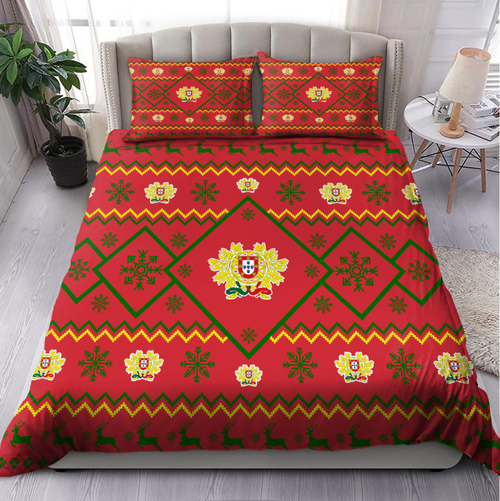 Portugal Coat Of Arms Christmas Gift 3-Piece Duvet Cover Set
