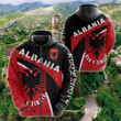 AIO Pride - Albania Kuq e zinjtë Football Style Unisex Adult Shirts