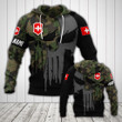 AIO Pride - Customize Swiss Army Skull Camo V2 Unisex Adult Hoodies
