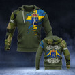 AIO Pride - Customize Swedish Army - Torn 3D Unisex Adult Hoodies