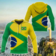 AIO Pride - Brasil Flag Curve Concept Unisex Adult Hoodies