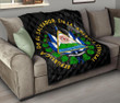 AIO Pride - El Salvador Coat Of Arms - Black Premium Quilt
