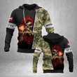 AIO Pride - Customize Austrian Army With Skull Unisex Adult Hoodies