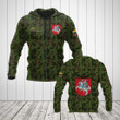 AIO Pride - Custom Name Lithuania Camo Coat Of Arms Unisex Adult Hoodies