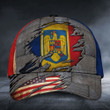 AIO Pride - Romania & American Flags Unisex Cap