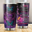 AIO Pride - To My Mom Purple Butterfly Stainless Steel Tumbler Cup