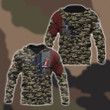 AIO Pride - Customize French Army Symbol Camo 3D Unisex Adult Hoodies