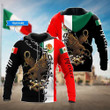 AIO Pride - Customize Mexico Flag With Eagle Unisex Adult Hoodies