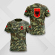 AIO Pride - Custom Name Albania Coat Of Arms Flag Camo Unisex Adult Shirts