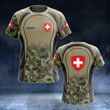 AIO Pride - Custom Name Switzerland Coat Of Arms Unisex Adult Shirts