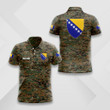 AIO Pride - Custom Name Bosnia Coat Of Arms Flag Camo Unisex Adult Shirts