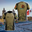 AIO Pride - Custom Name Mexico Coat Of Arms Camo 7 Unisex Adult Shirts