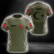 AIO Pride - Customize Turkey Camouflage Coat Of Arm Machine Unisex Adult Shirts