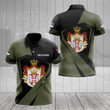 AIO Pride - Custom Name Serbia Coat Of Arms Diamond Black Unisex Adult Shirts